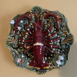 Lobster Ceramic Set Of 2 Wall Plaques
