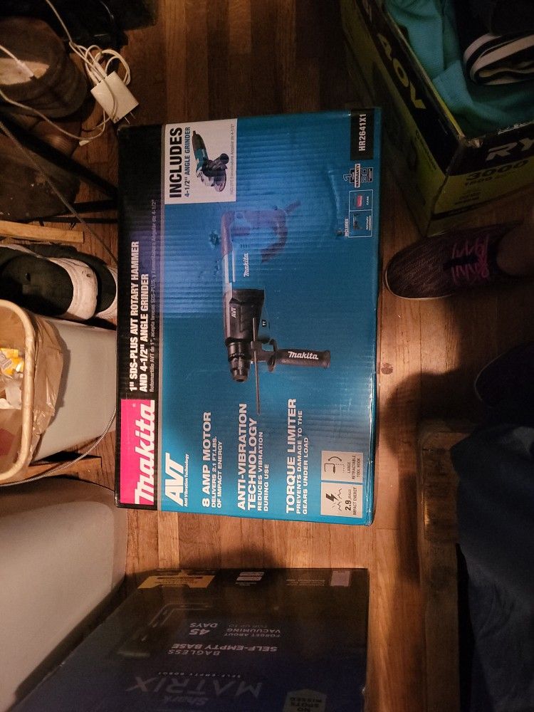 Rotary Hammer And 41/2'' Angle Grinder