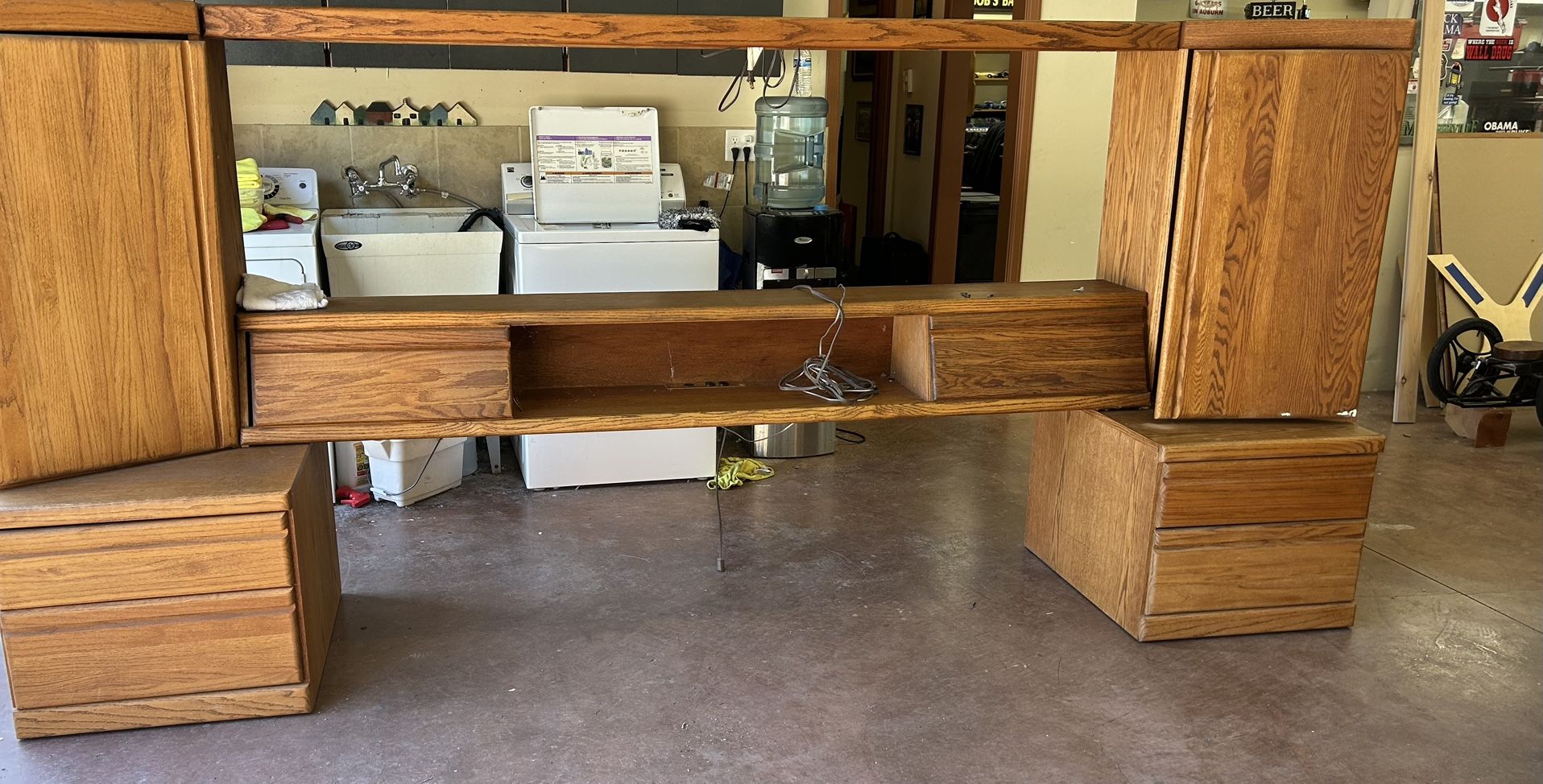 $175.00 Oak King Size Bedroom Set