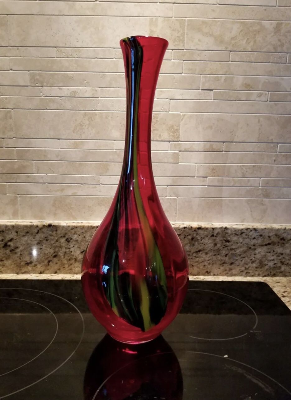 Red Vase