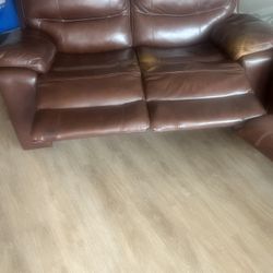 Leather Couch Set