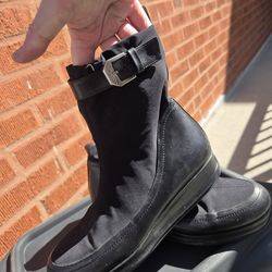 Anteprima Black Platform Ankle Boots - Size 39 (US 8)