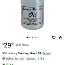 Sewing Machine Oil 1 Gallon