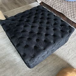 FREE Black Cushion Ottoman