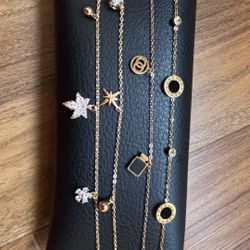 Thin Gold And Rose gold Plated Bracelet 