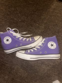 Purple high top converse