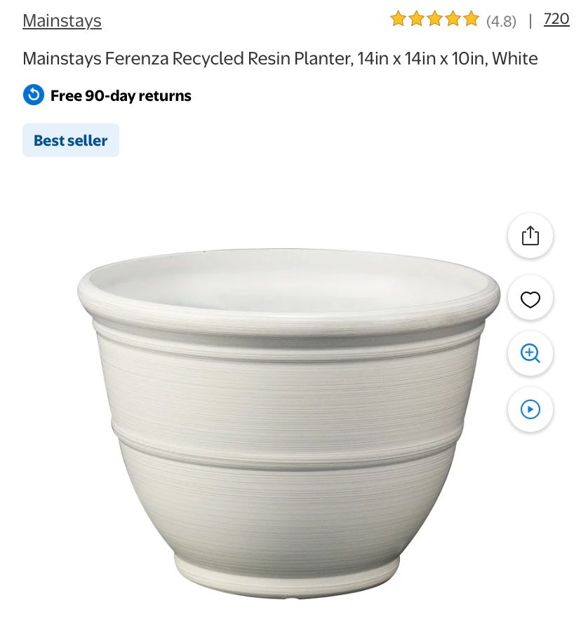 Plastic Planter Flower Pots For Garden