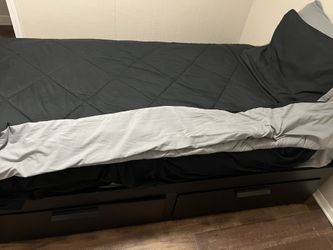 Twin Bed With Built In Draws For Clothes 
