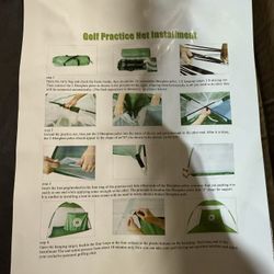 Golf practice net installation