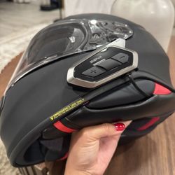 SHOEI RF-1400 helmet with Sena