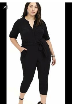 Black Capri Jumpsuit