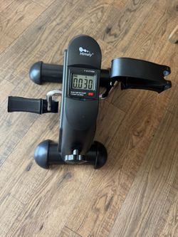 Himaly Under Desk Mini Bike Pedal Exerciser Portable Foot Cycle Leg Peddler Machine with LCD Screen Displays