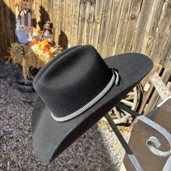 Black Felt Cowboy Hat