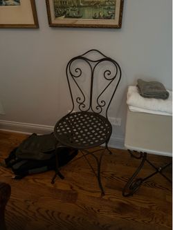 Wrought iron chair