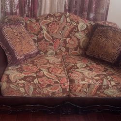 Luxury Leather Sofa Set - 2 Sofas + 1 Love Seat - Great Condition!