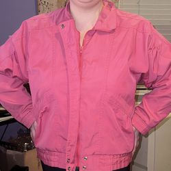 Hot Pink Vintage Boomer Jacket 