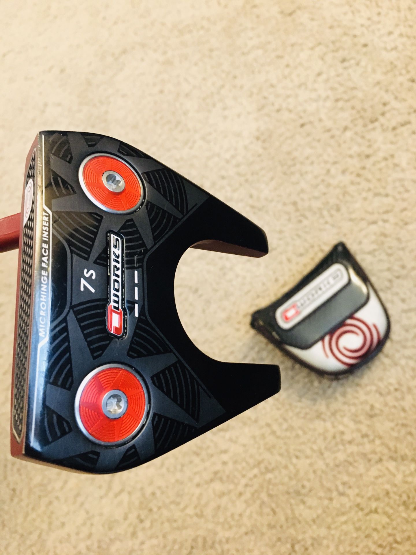 Odyssey O-Works Red 7S Putter With Head Cover