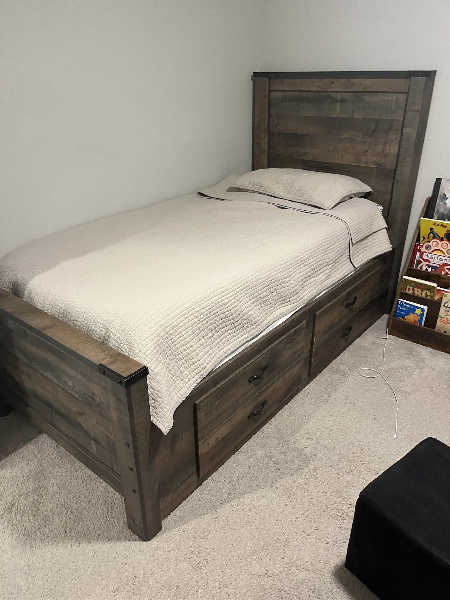 Twin Bed With Storage! Great Condition!