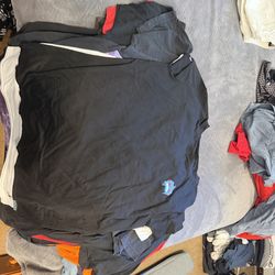 Blue robot head shirt