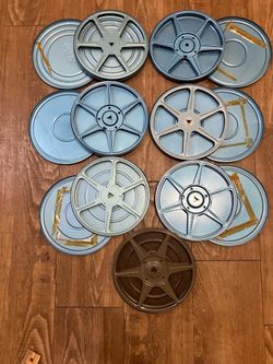 Vintage 8mm Movie Film Reel with Can Case
