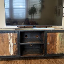 Custom Built Solid Wood TV Cabinet. 