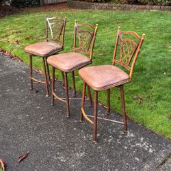 Metal Swivel Kitchen Chairs 