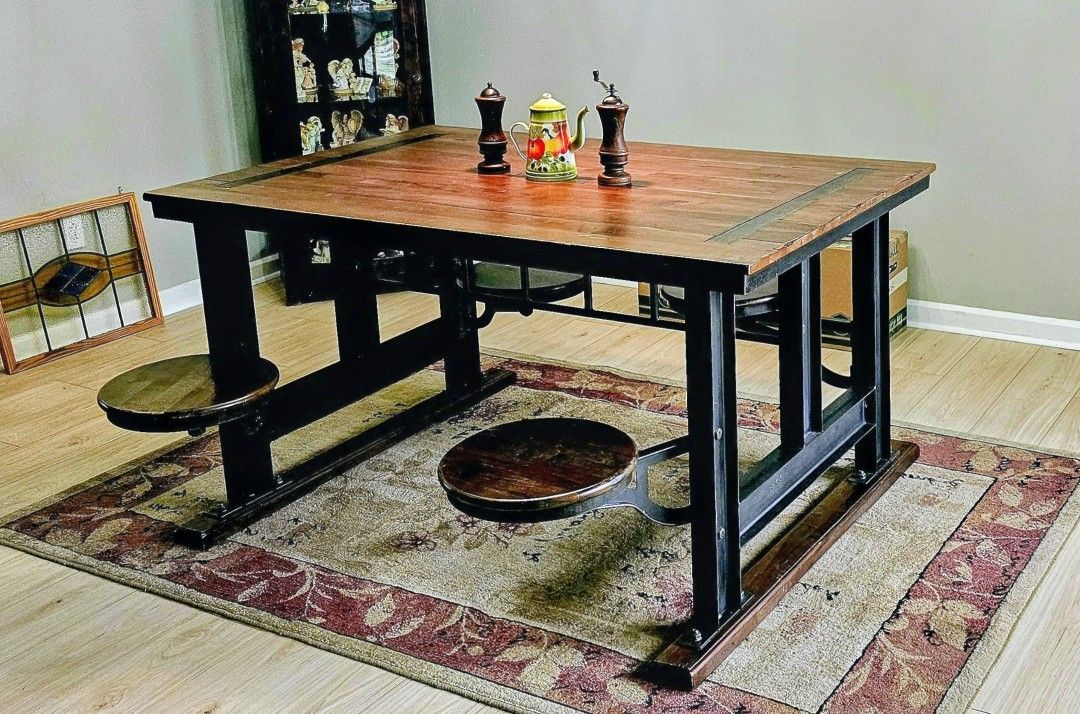 World Market Cafeteria Style Dining Table