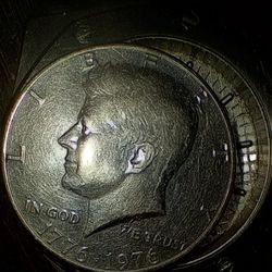 1(contact info removed) JFK Bicentennial Half Dollar. No Mint Mark. Price Is Not Firm. Make Offer Or Trade 