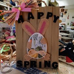 Cute Easter Sign,  1ft. Tall