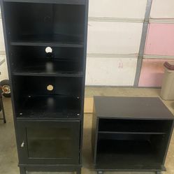 Entertainment Cabinet And Small Shelves