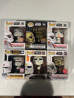 Funko Pop Star Wars Stormtrooper Lot of 6 Exclusives