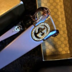 Authentic Gucci GG Logo Sunglasses - Brown/Beige w/ Case