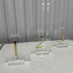 Wedding Table Numbers