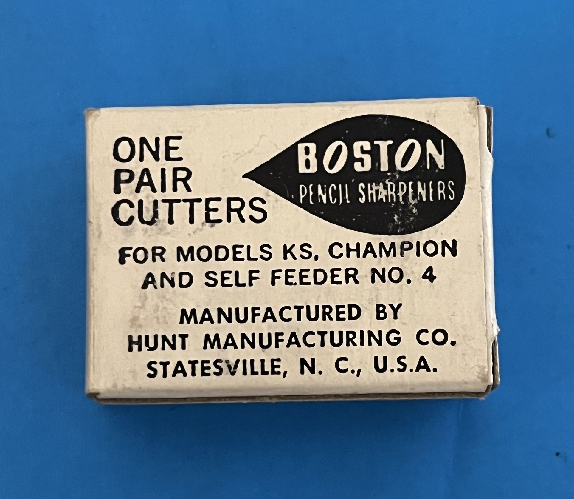 NewVINTAGE BOSTON PENCIL SHARPENER BLADES FOR MODELS KS, CHAMPION, SELFFEEDER #4