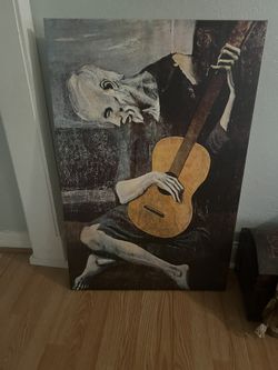 Picasso Guitarist Painting Replica