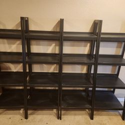 4 Ameriwood Home Lawrence 60" 4-shelf Ladder Bookcases