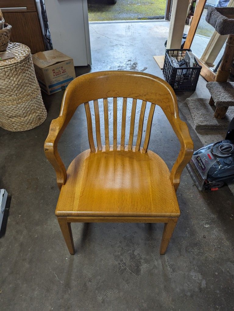 Vintage Solid Oak Chair