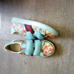 Gucci Vibrant Blue and Multicolor Sneakers
