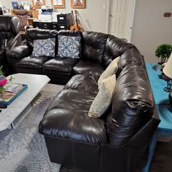 leather sofa