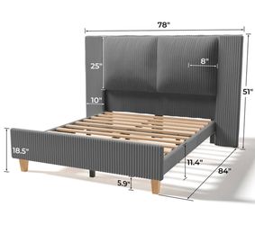 Queen bed frame