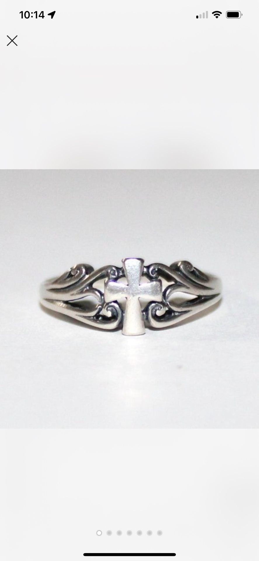 925 sterling silver cross ring