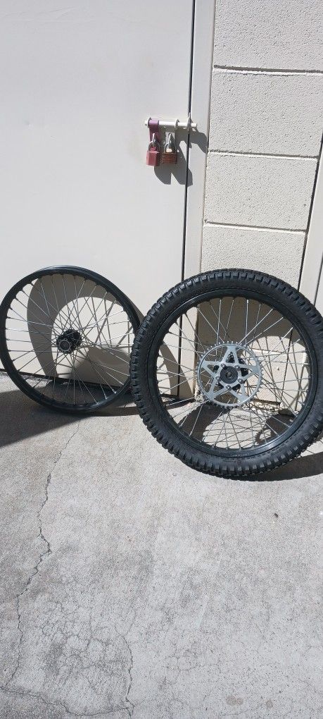 2 Stock Surron 19 In Wheels