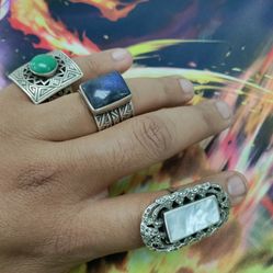 Sterling And Turquoise Rings Seth Brown Taos