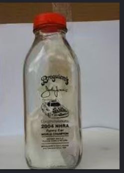 John Force NHRA Funny Car Champion  Broguiere's Milk Bottle
