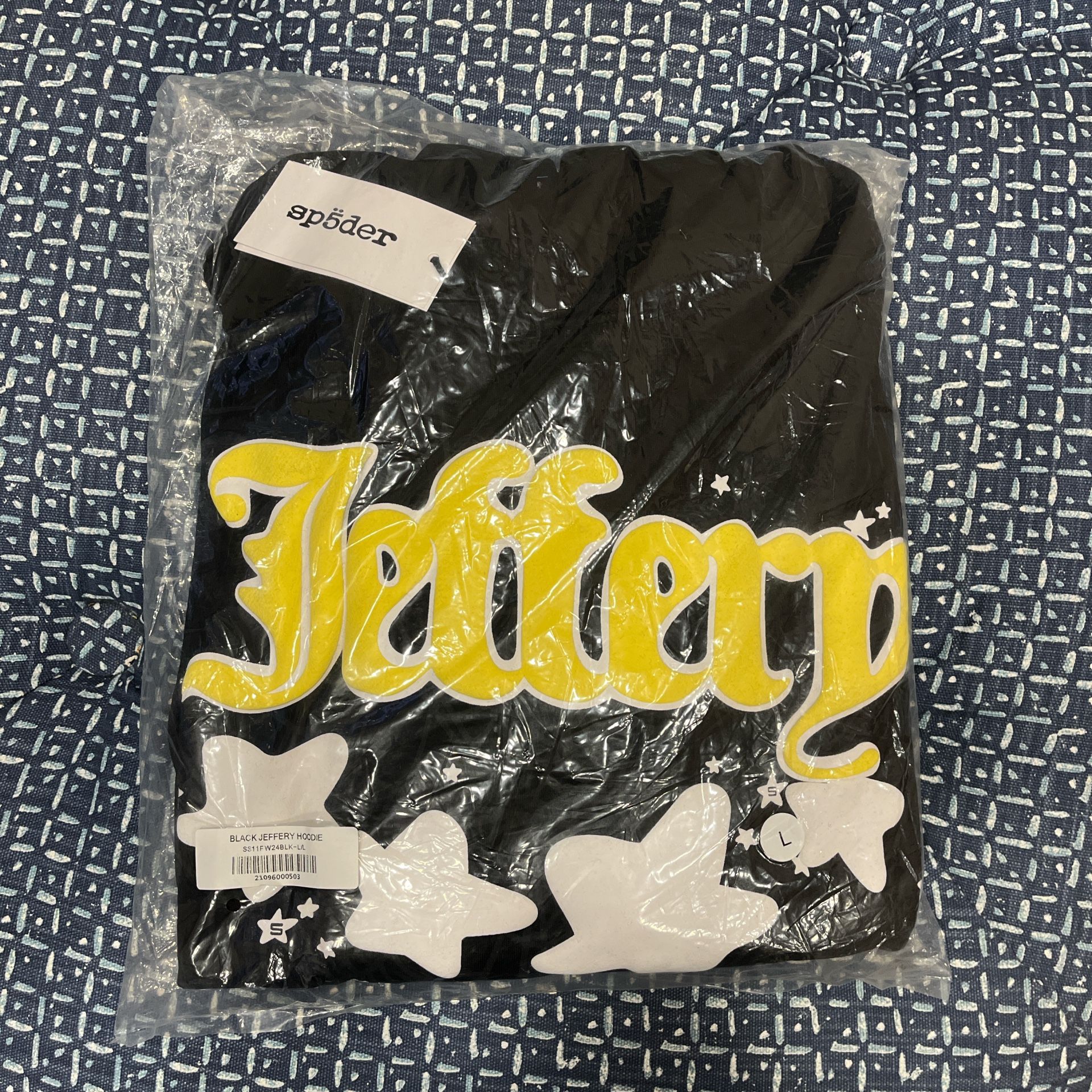 Black Jeffrey Sp5der Hoodie