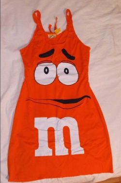 M&M Character Costume Dress Orange