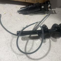 Mini excavator accessories drill drill fitting diameter 200mm/7.87" - 300mm/11.81" for 0.8 to 1.5 tons with 2 hydraulic hoses, or digging holes, drill