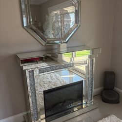 Fire Place And Mirror 