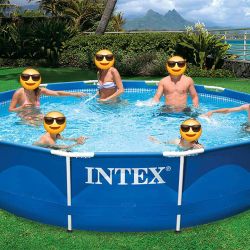 12ft Pool +Pump and Filter Intex Metal Frame