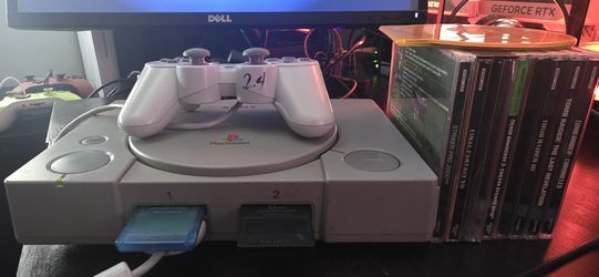 PlayStation 1 Gray Console Gaming System Bundle